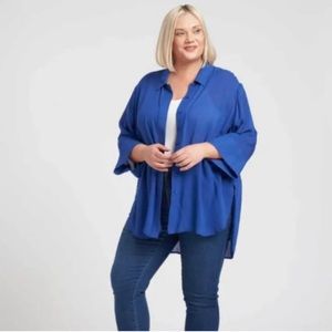 Universal Standard Blue Blouse